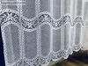 Méteráru, Vitrázs Függöny, Zsakar, Dantel, fehér, 120 cm