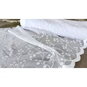   Méteráru, falevél, Vitrázs Függöny, Zsakar, fehér, 56 cm 