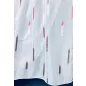 Méteráru, Voile, parketta fehér alapon bordo, 280 cm