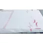Méteráru, Voile,Pipa, fehér alapon piros, 280 cm