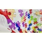 Méteráru, Voile, Puzzle, színes, 280 cm