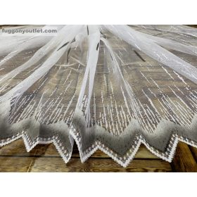 Zápor, fehér alapon szürke, 300x155 cm