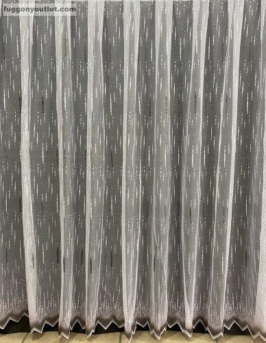 Zápor, fehér alapon szürke, 200x155 cm