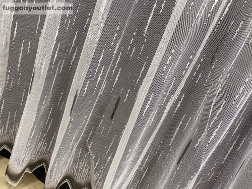 Zápor, fehér alapon szürke, 300x165 cm