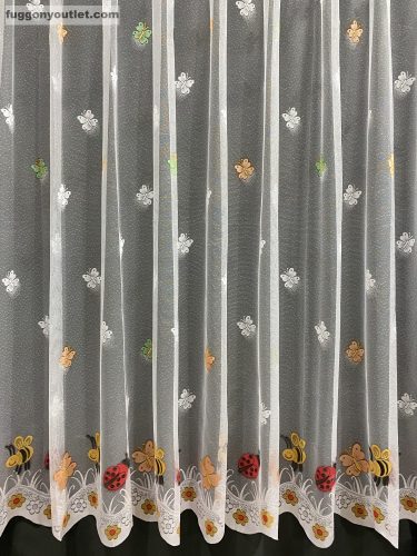 Katicabogár, fehér alapon színes, 300x155 cm