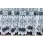 Görög minta, fehér alapon fekete, 500x250 cm