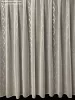 Voile, Roshan, fehér alapon szürke, 300x150 cm