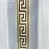 Voile, Hellas, fehér alapon barna és arany, 500x155cm