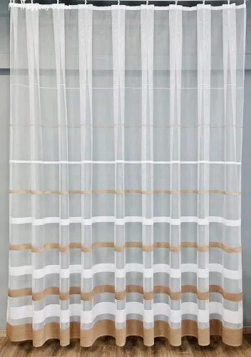 Marbella, fehér alapon barna 400x220 cm
