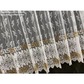 Görög minta, fehér alapon barna, 500x175 cm