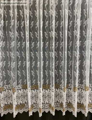 Görög minta, fehér alapon barna, 300x175 cm