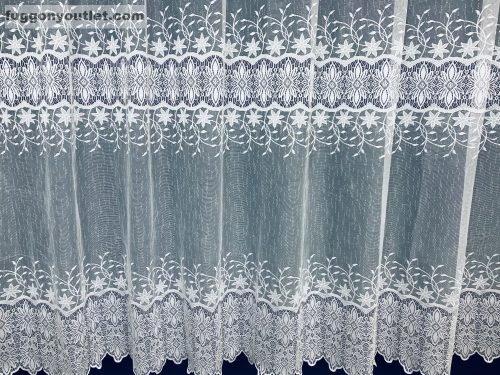 Csillagbordűr, fehér, 300x250 cm