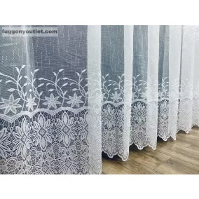 Csillagbordűr, fehér, 400x175 cm
