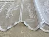 Méteráru, Vitrázs Függöny, Zsakar, Levendulás fehér, 70 cm 