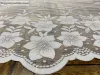Méteráru, Vitrázs Függöny, Zsakar, Virág fehér, 70 cm 