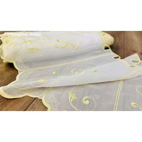 Méteráru, Vitrázs Függöny, hímzett voile, 45 cm