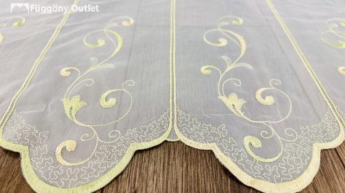 Méteráru, Vitrázs Függöny, hímzett voile, 45 cm