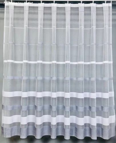 Marbella, fehér alapon szürke, 300x220 cm
