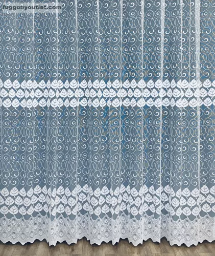Karikalevél, fehér, 300x250 cm