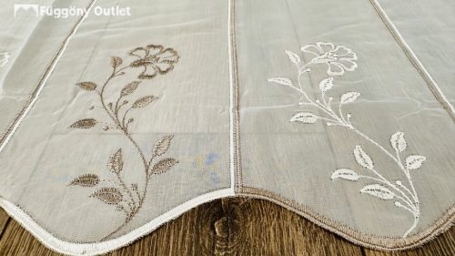 Méteráru, Vitrázs Függöny, voile, hímzett , 60 cm