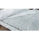 Méteráru, hímzett, Voile, fehèr, 150 cm 