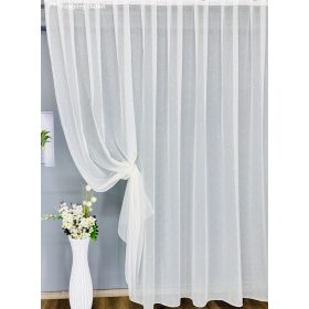 Méteráru, Voile, Hópehely, krém, 280 cm
