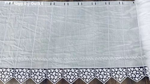 Méteráru, Vitrázs Függöny, voile, hímzett , 60 cm