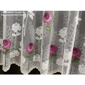 Rózsaszál, fehér Pink, 300x250 cm