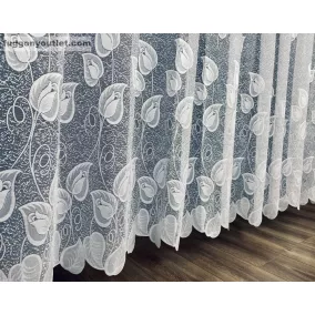 Tulipánlevél, fehér, 400x250 cm