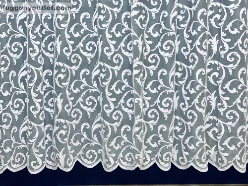 Indás2, fehér, 400 x175 cm