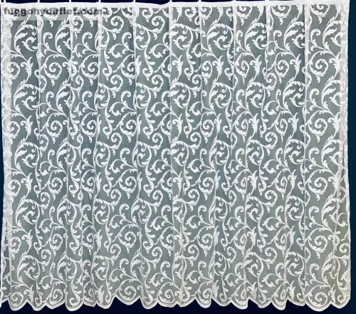 Indás2, fehér, 400 x175 cm
