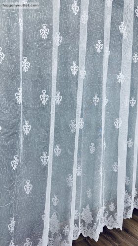 Barok, fehér, 300x155 cm