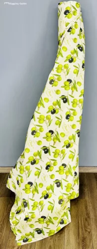 Méteráru, len vászon, dekor anyag, oliva, 160 cm 