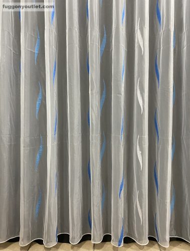 Organza, fehér alapon Kék, 300x260 cm 