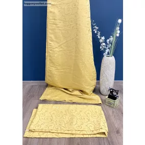   Sötétítő, Indaminta aranysárga, 140x250 cm, 2db-os csomag