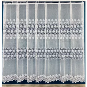 3 Sor Csipke minta, fehér, 400 x175 cm