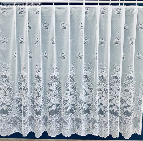 Csipke Rózsa, fehér, 300x155 cm