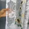 Pipacsvirág, fehér alapon barna, 300x250 cm