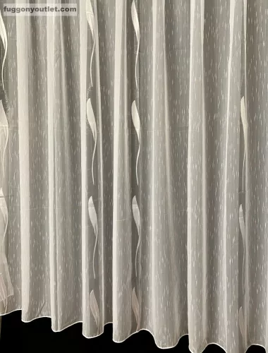 Méteráru, Voile, Seda, fehér, Levél, 280 cm