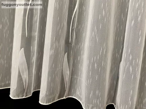 Méteráru, Voile, Seda, fehér, Levél, 280 cm