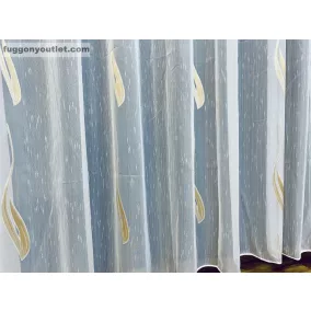 Voile, Seda, fehér alapon arany, 300x260 cm 