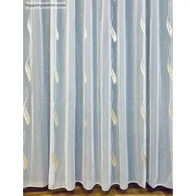 Voile, Seda, fehér alapon arany, 300x260 cm 