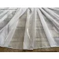 Voile, Seda, fehér alapon szürke, 300x160 cm