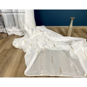 Voile, Parketta, fehér alapon arany, 300x260 cm 