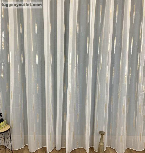 Voile, Parketta, fehér alapon arany, 300x260 cm 