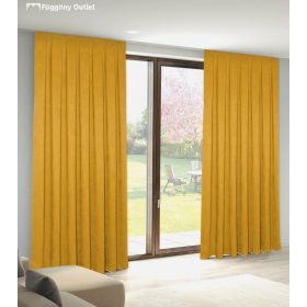   Sötétítő, Ada, Mustár sárga , 140x250 cm, 2db-os csomag