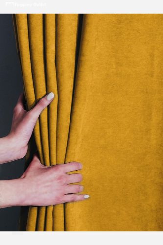 Sötétítő, Ada, Mustár sárga , 140x250 cm, 2db-os csomag