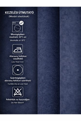 Sötétítő, Ada, Navy Kék , 140x180 cm, 2db-os csomag