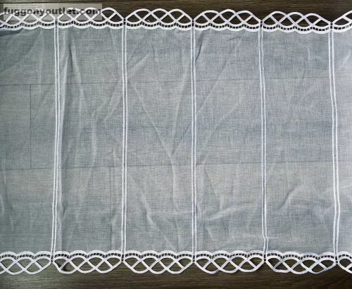 Méteráru, Vitrázs Függöny, Voile, csipkés, 60 cm