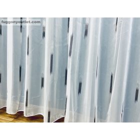 Voile, Parketta, fehér alapon fekete, 300x260 cm